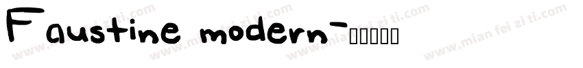 Faustine modern字体转换